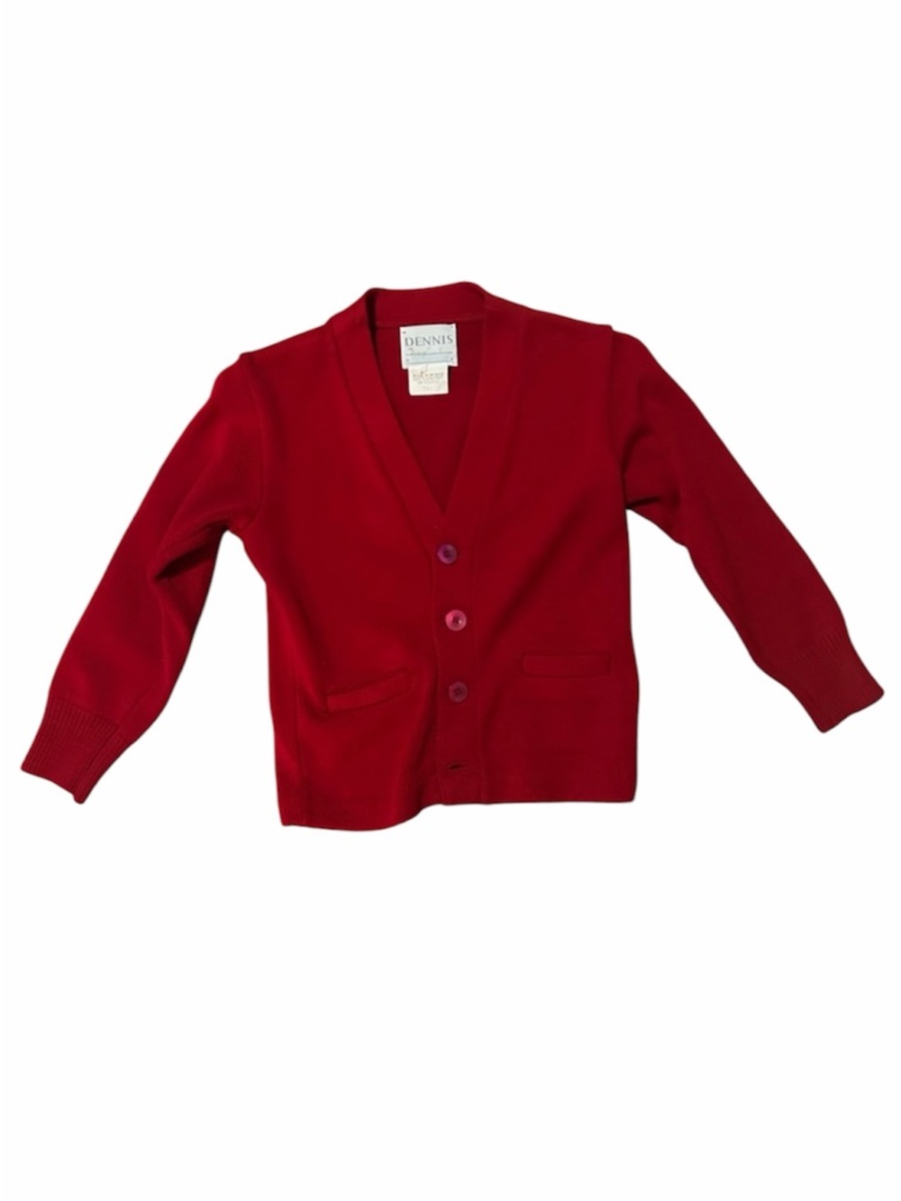 Dennis Kids Red Cardigan Sweater